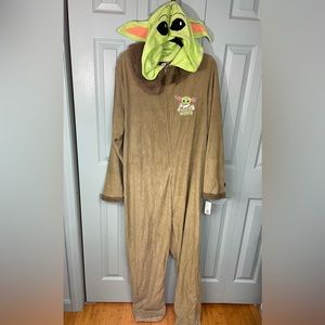 Baby Yoda Mandalorian Star Wars Pajama Costume Suit Adult Unisex XXL NEW